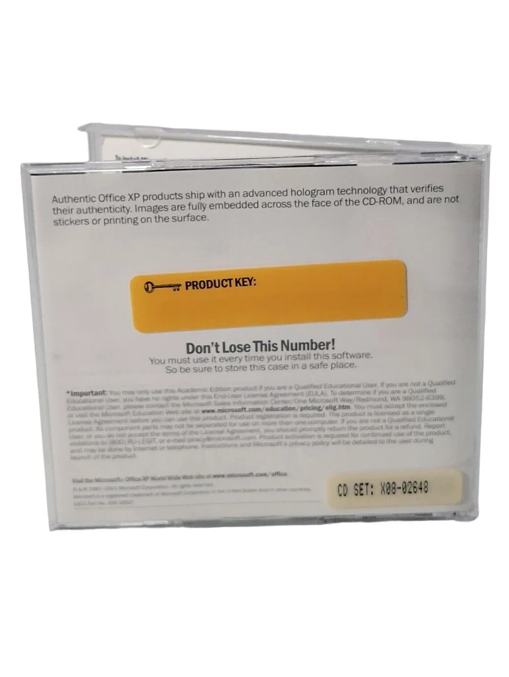 Microsoft Office XP Professional, Version 2002, 2 Discs